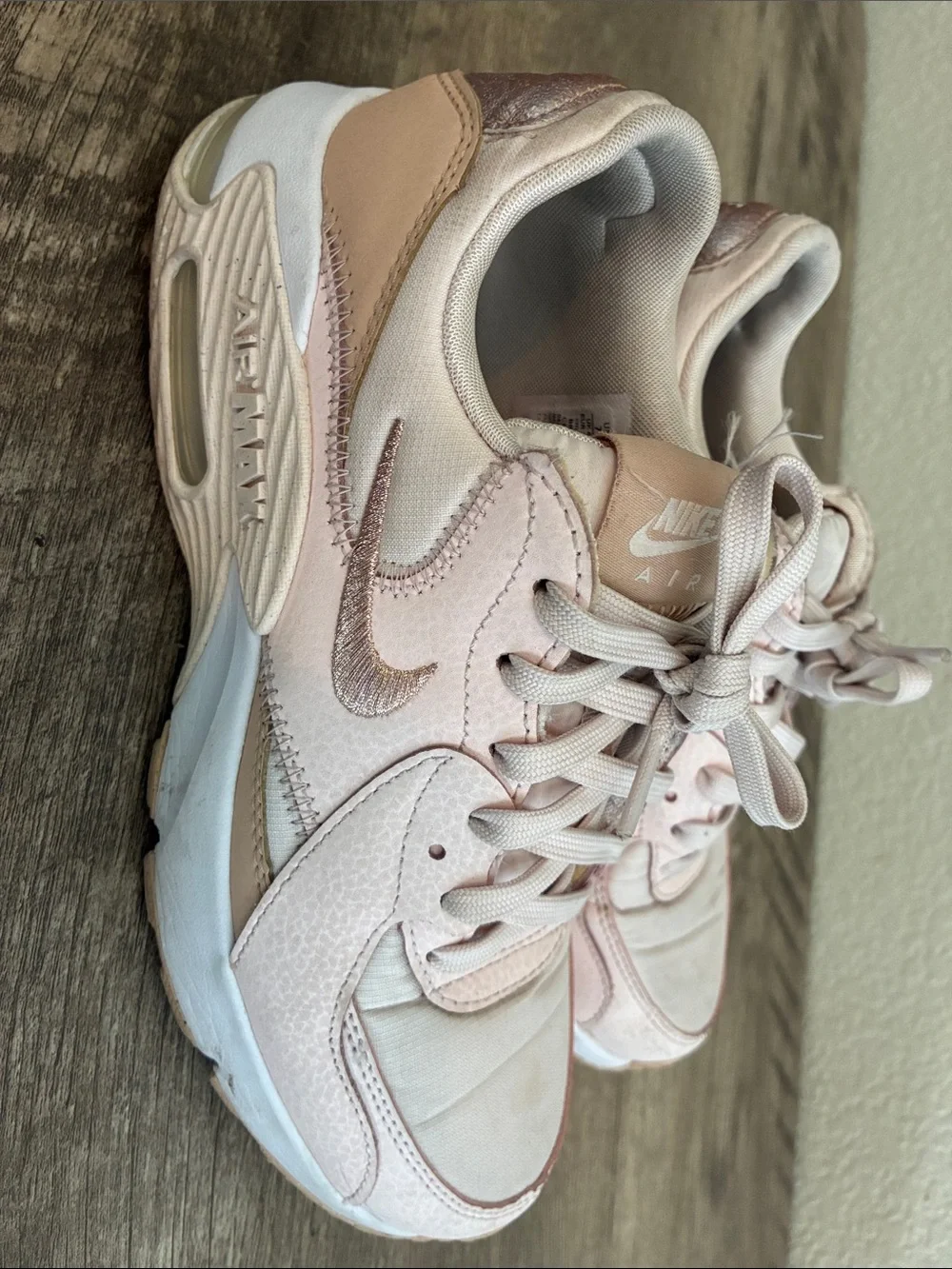Nike Women’s Blush and Beige Air Max Low-Top Sneakers